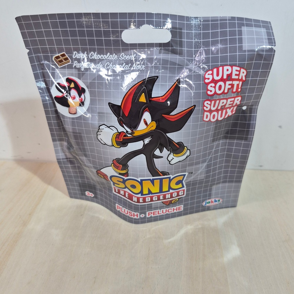 Sonic the Hedgehog Shadow Plush Jakks Pacific Dark Chocolate Scented New Sealed